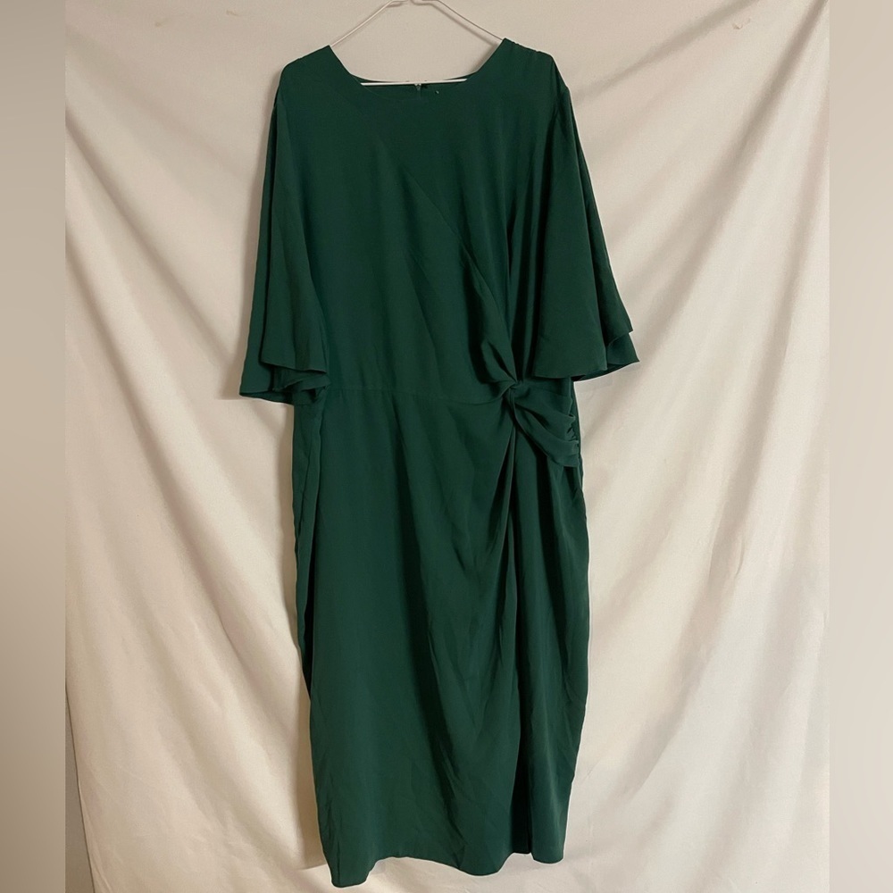 Asos womens plus size curve wrap midi dress size 22